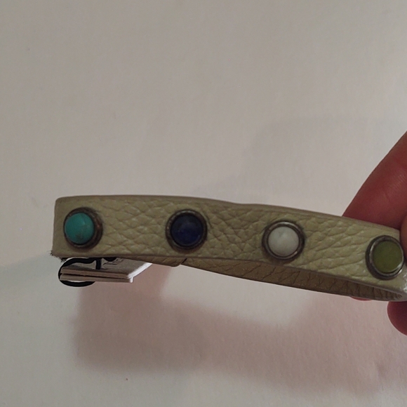 Treasure & Bond leather bracelet w genuine stones - Picture 3 of 4